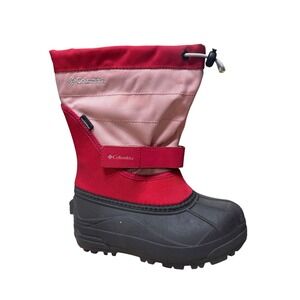 Columbia Powderbug Plus II Winter Snow Boots Kids Size 1Y Youth No Box